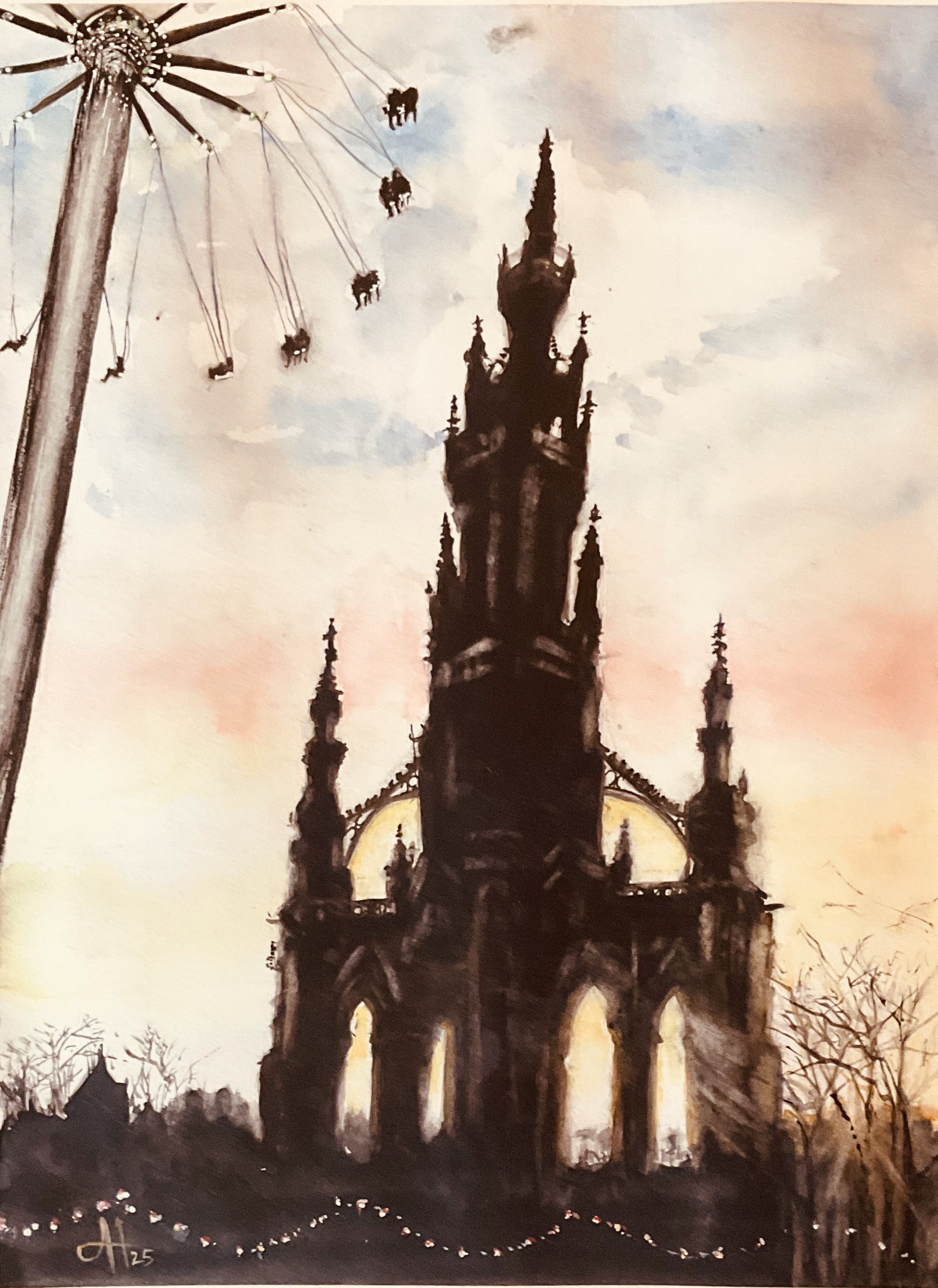 Edinburgh at Play - Museum-Quality Matte Paper Poster (Unframed)